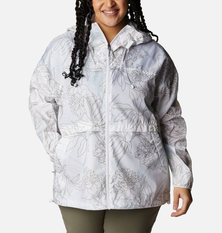 Jacheta Columbia Alpine Chill Windbreaker Dama Albi | Plus Size LTAS0Q918